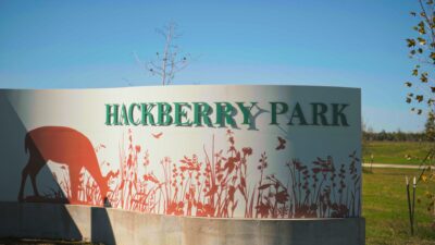 Mont Belvieu Outdoor Activities Hackberry Park Kayaking Signage