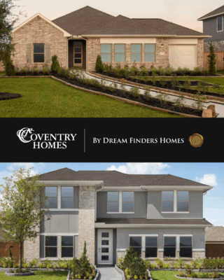 Snapshot of Coventry style home available in Windcress subdivision in Cove, TX