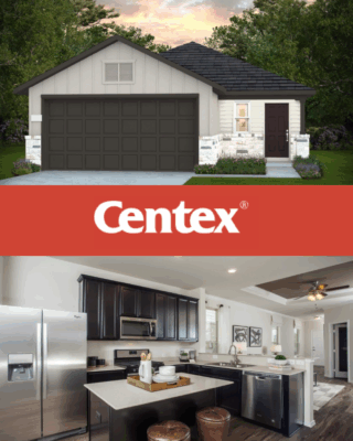 Snapshot of Centex style home available in Windcress subdivision in Cove, TX
